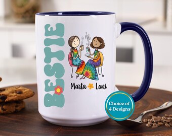 Gift for Work Bestie, Personalized Work Bestie Mug, Work Best Friend Gift Coffee Cup, Work Bestie Birthday Gift, Work Friend Gift Cofee Mug