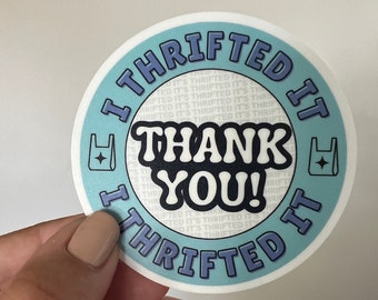 I Thrifted It Sticker - For Vintage Lovers