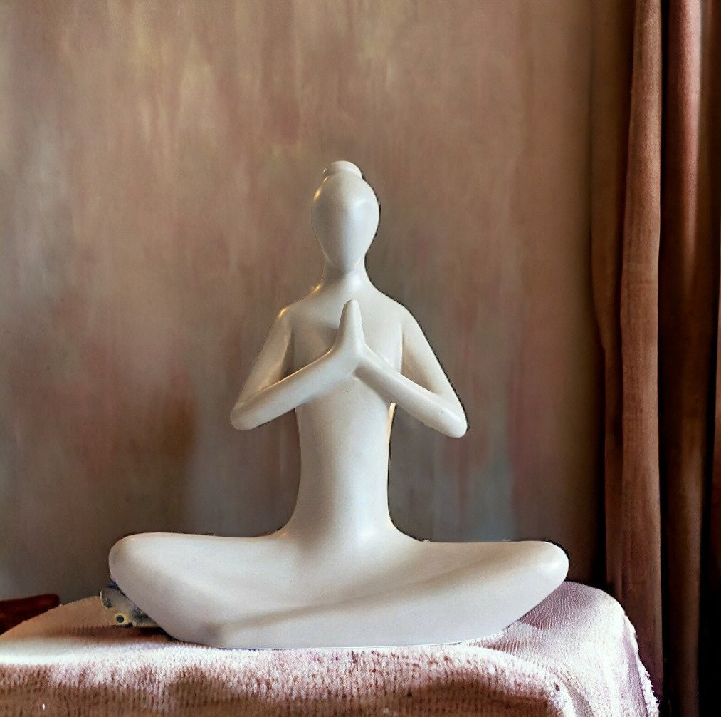 Yoga Pose Sculpture 1.5ft | Sculpture, Modern sculpture, Stone statues