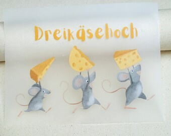 Bügelbild Maus, Bügelbilder Kinder, Bügelpatch maus