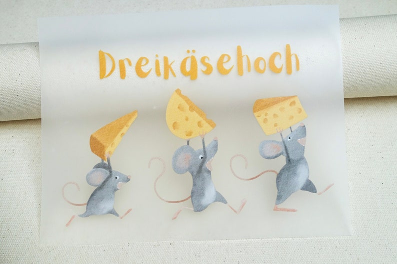 Bügelbild Maus, Bügelbilder Kinder, Bügelpatch maus Bild 1