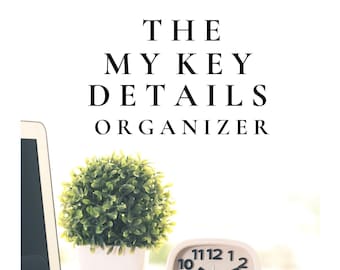 Interactive Life Organizer PDF – Household Accounts, Passwords, Legacy Info (Digital Download)