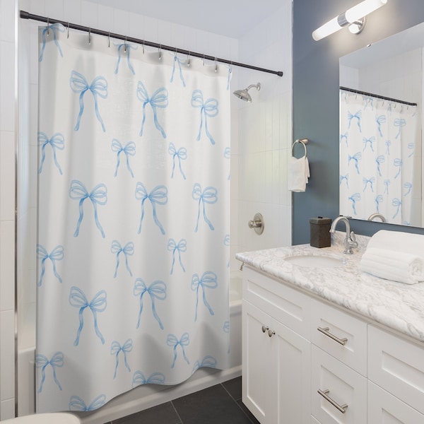 Blue Curtain Ribbon Etsy