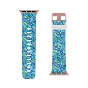 Vibrant Watch Band for Apple Watch - Colorful, Unique Gift Idea, Sporty Accessories, Custom Designs, Fun Lifestyle