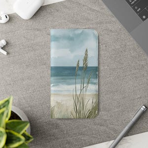 Coastal Flip Cases - Beach Vibes Phone Cover, Ocean Theme Wallet Case, Perfect Gift for Sea Lovers, Summer Accessories, Holiday Essentials