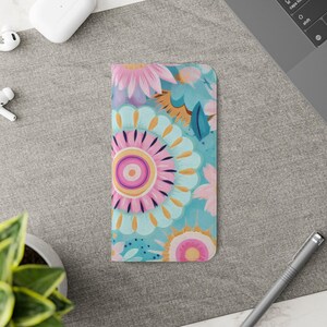 Fundas de teléfono con tapa floral / Diseño elegante tipo billetera / Regalo perfecto para los amantes de las flores / Ideal para cumpleaños, aniversarios y cualquier ocasión.