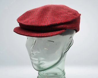 Adult Red Newsboy Lightweight Cap