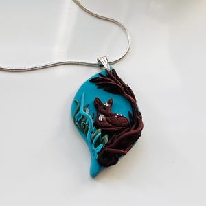Deer pendant necklace