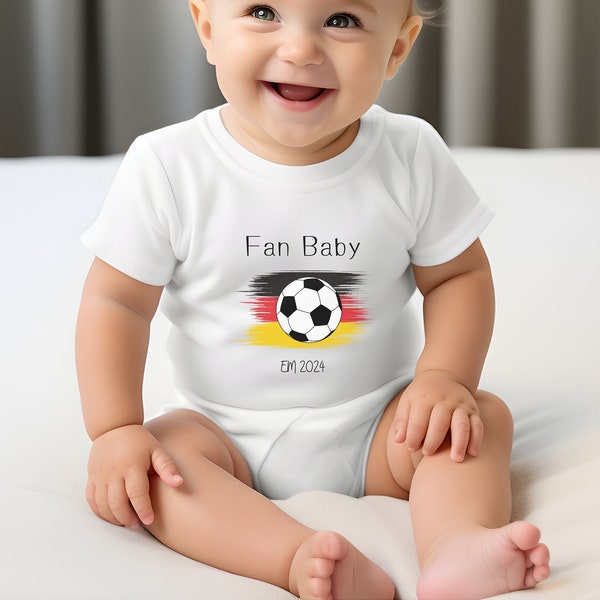 Deutschland Body fürs Baby,  Fan Baby Trikot für die Fußball EM 2024 und für die ganze Familie
