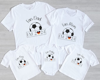 Deutschland T-shirt für Herren, Damen, Mädchen, Jungen und Baby, Fan Trikot für die EM 2024  für die ganze Familie