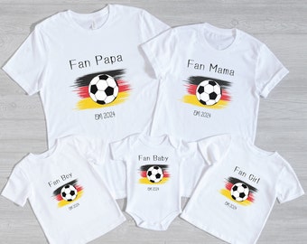 Deutschland T-shirt für Herren, Damen, Mädchen, Jungen und Baby, Fan Trikot für die EM 2024  für die ganze Familie