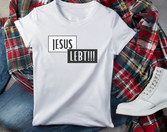 T-Shirt Femme T-Shirt Chrétien Idée Cadeau Pâques T-Shirt Jesus Lives T-Shirt Femme Jesus Shirt Femme