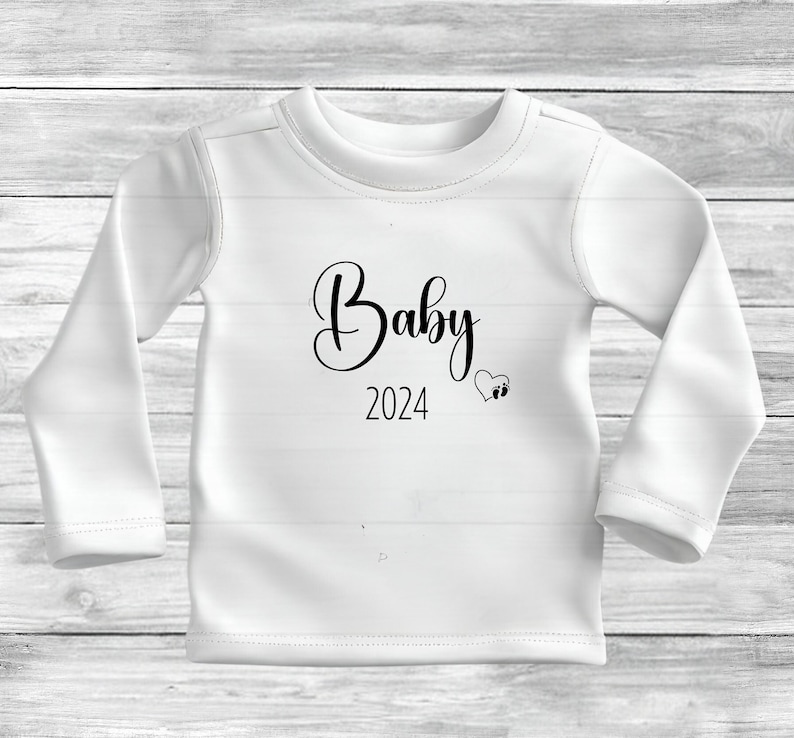 Body bébé blanc cadeau de naissance barboteuse bébé 2024 idée cadeau minimaliste pour baptême body manches courtes Pâques Langarmshirt