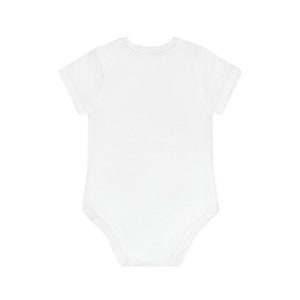 Baby Body christlich personalisiert Geschenk zur Geburt, minimalistisch Geschenkidee zur Taufe, kurzarm Body Glaube für Junge und Mädchen Bild 5