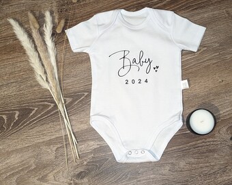 Babybody wit cadeau voor geboorte romper baby 2024 minimalistisch cadeau-idee voor doop body met korte mouwen Pasen