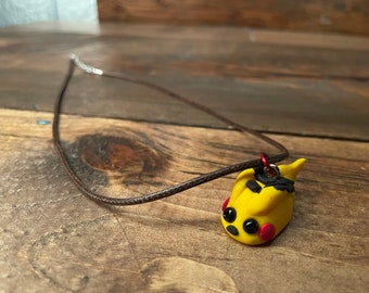 Handmade Polymer Clay MicroPika Necklace