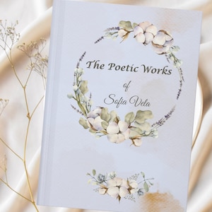 Journal de poésie personnalisé, cadeau poème personnalisé, cadeau d'écrivain pour amateur de poésie, nom personnalisé, carnet de notes romantique, journal de poèmes, cadeau littéraire pour elle