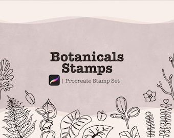 Procreate Botanical Stamp and Brush Set