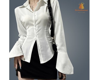 Women New Year Autumn Winter Collared Casual and Office Blouse