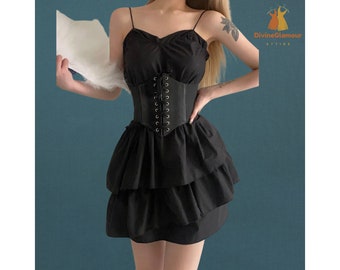 Ceinture corset pour femme, ceintures corset à lacets en cuir, mode gothique pour femme