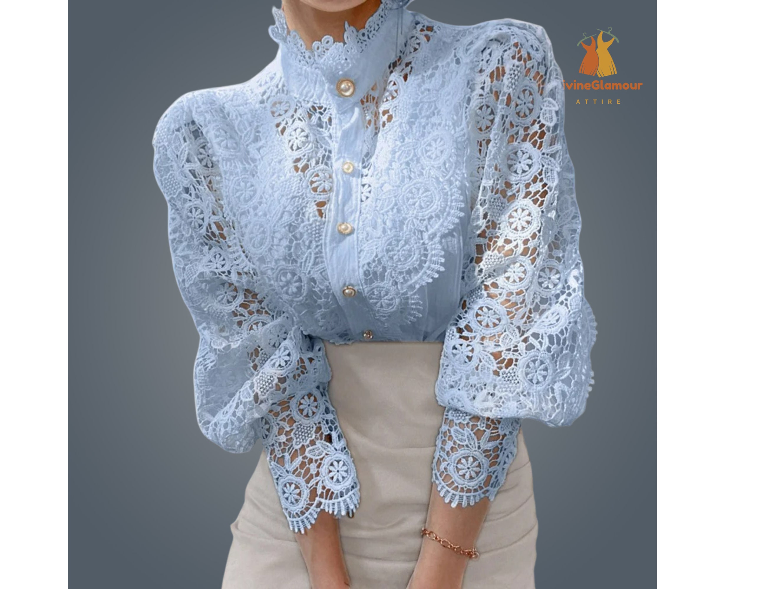 White Lace Sleeves 