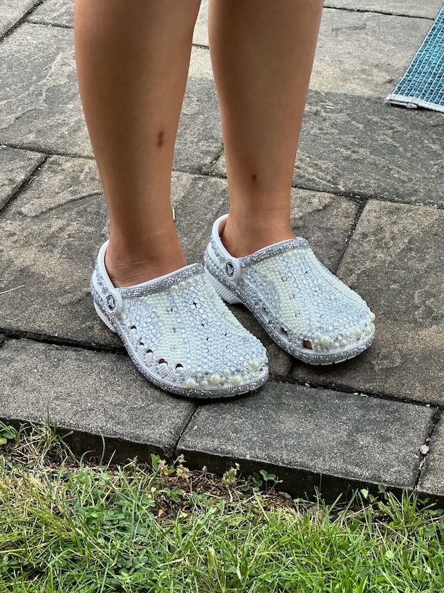 blinged out crocs