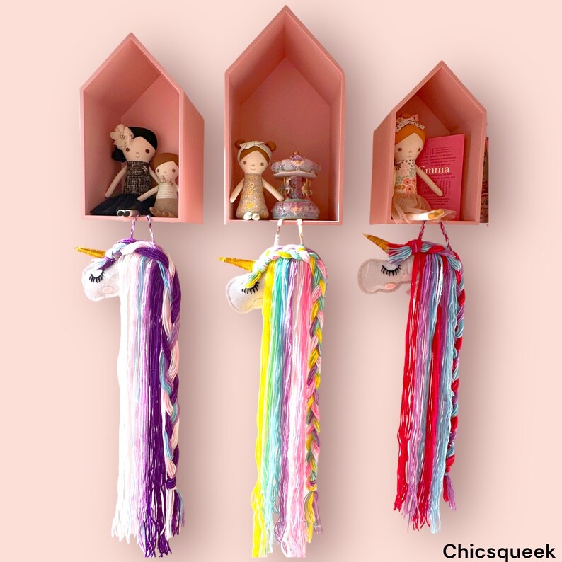 Einhorn Haarspangen Organizer - Wandhalter Für Haarschmuck & Accessoires