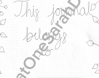 Calendario y páginas de seguimiento de Bullet Journal