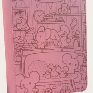 Laser Engraved Maushold 4 Pocket Top Loader TCG Binder, Pokemon