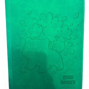 9 pocket pokemon card binder bulbasaur Venusaur Bulbasaur Card Binder - Etsy