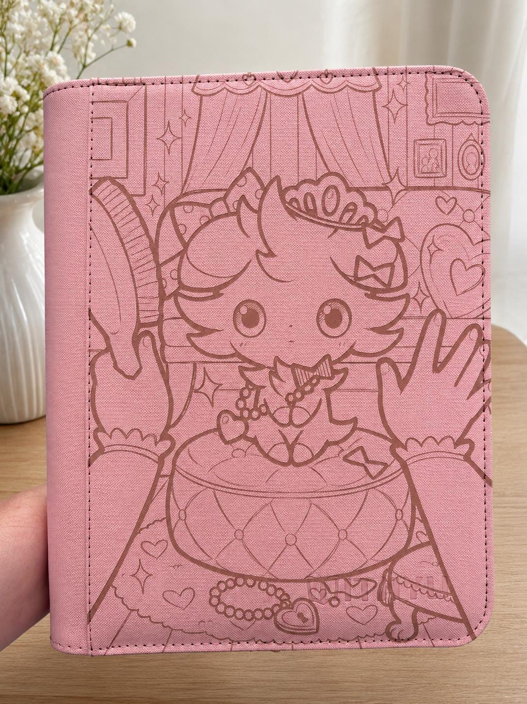 Cute Espurr 4 Pocket Top Loader TCG Binder, Pokemon