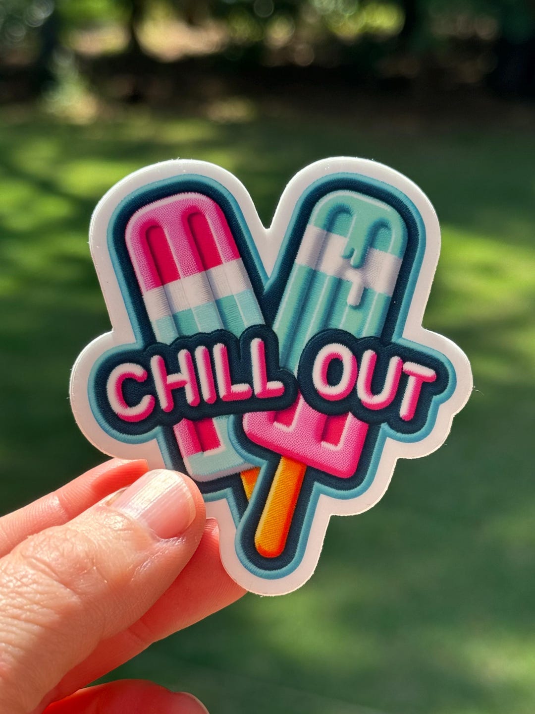 Chill Out Sticker~ Decal~ Waterproof~ Vinyl~ Summer~ Popsicle~ Ice ...