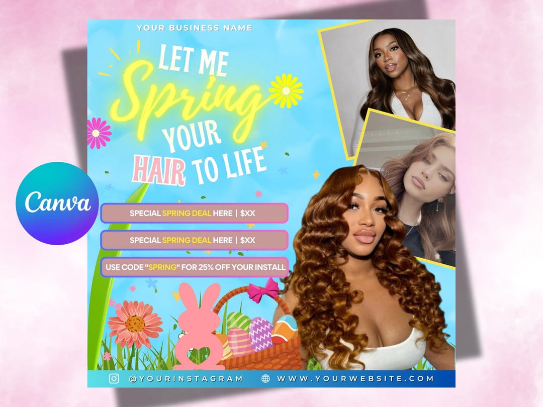 April Booking Flyer DIY Template, Customizable April Flyer, DIY Canva ...