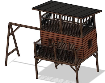 DIY Kids Clubhouse Plan – Easy Build Backyard Playhouse PDF