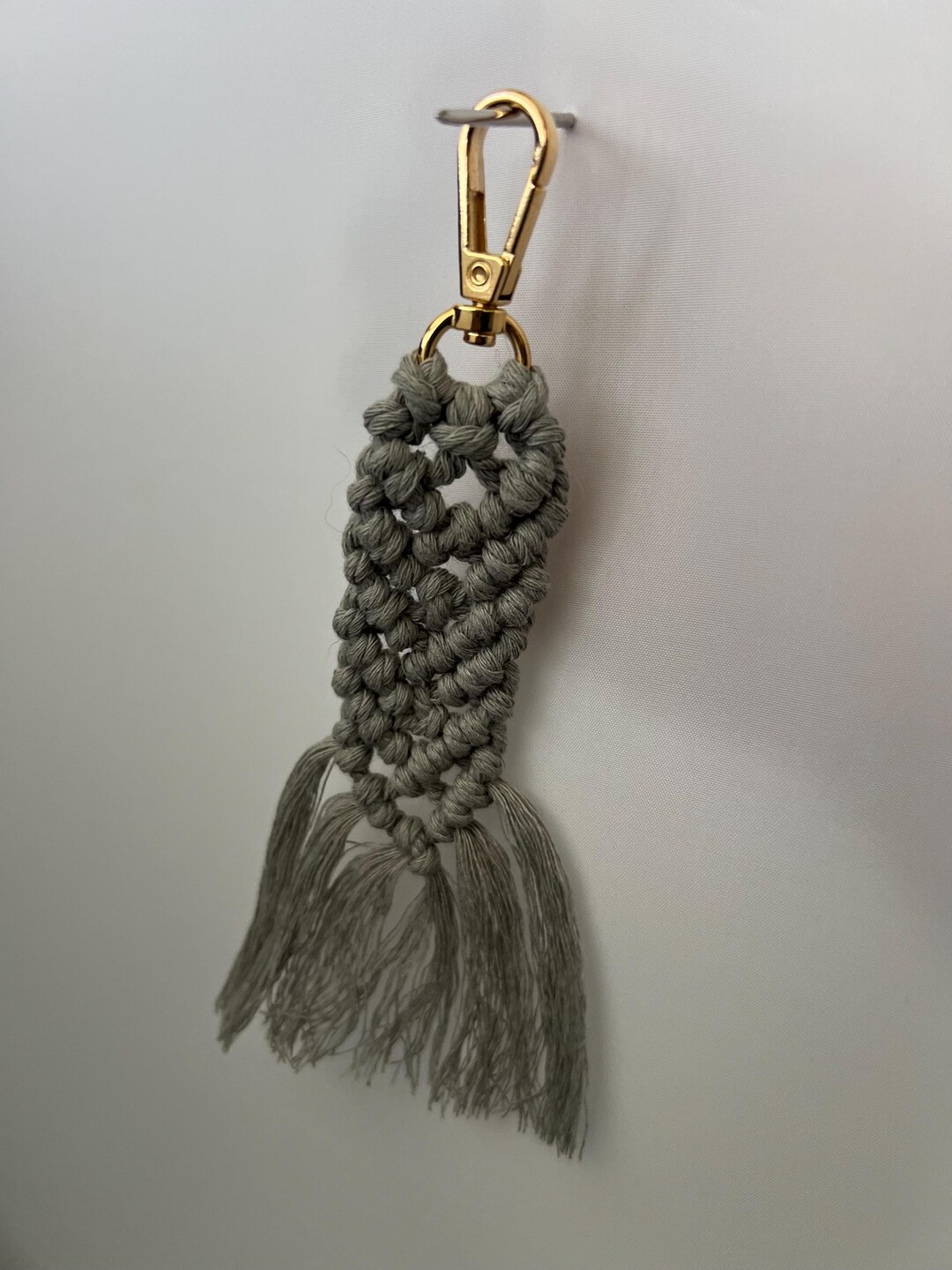 Machomp Key Chain Macrame Keychain - Etsy