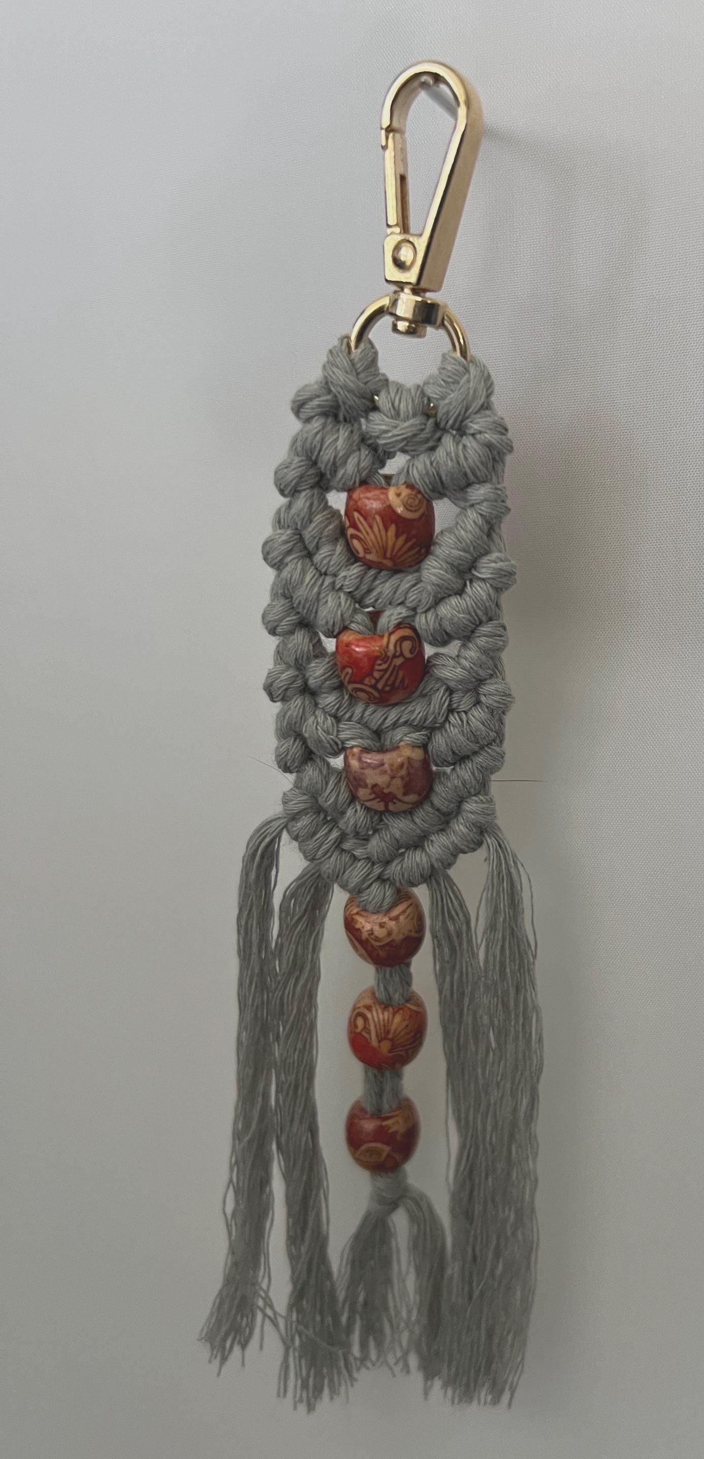 Macrame Ghost Keychains Macrame Keychain - Etsy