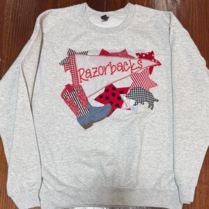 Custom Applique Team Spirit Sweatshirt: Pennant & Stars Embroidery image 5