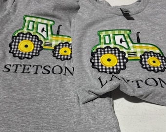 Personalized Tractor T-shirt: John Deere Style, Toddler & Youth