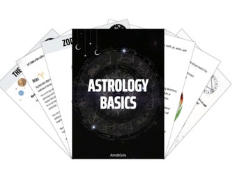 Learn Astrology Workbook PDF – Birth Chart Reading for Beginners – Printable Natal Chart Guide – 56 Page Astrology eBook – Instant Download