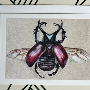 Purple Beetle Card