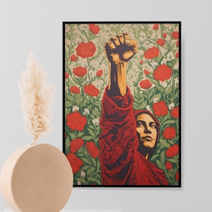 Protest for Palestine | WALL PRINT ART | Free Palestine, #Ceasefire, Home Decor