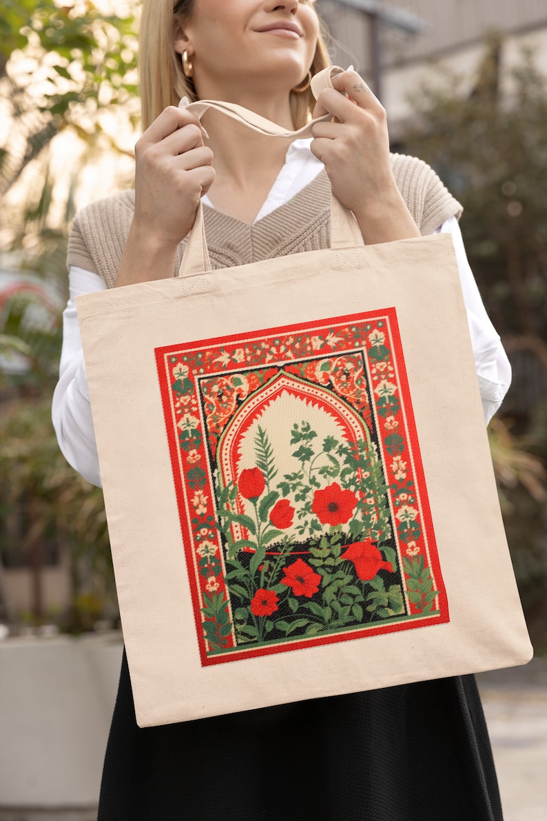 Abolition and the Liberation of Palestine Cotton Canvas Tote Bag Free Palestine image 3