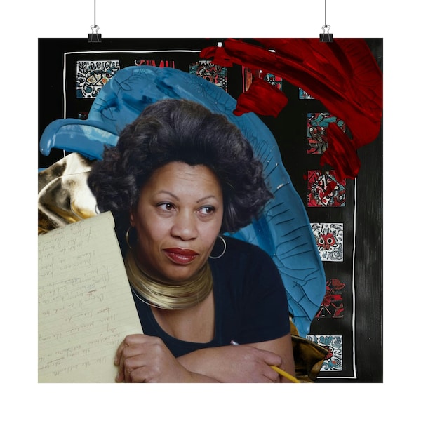 Toni Morrison | Limitierte Edition WALL ART | Afroamerikanische Autorin, Sula, Song of Solomon, Bluest Eye