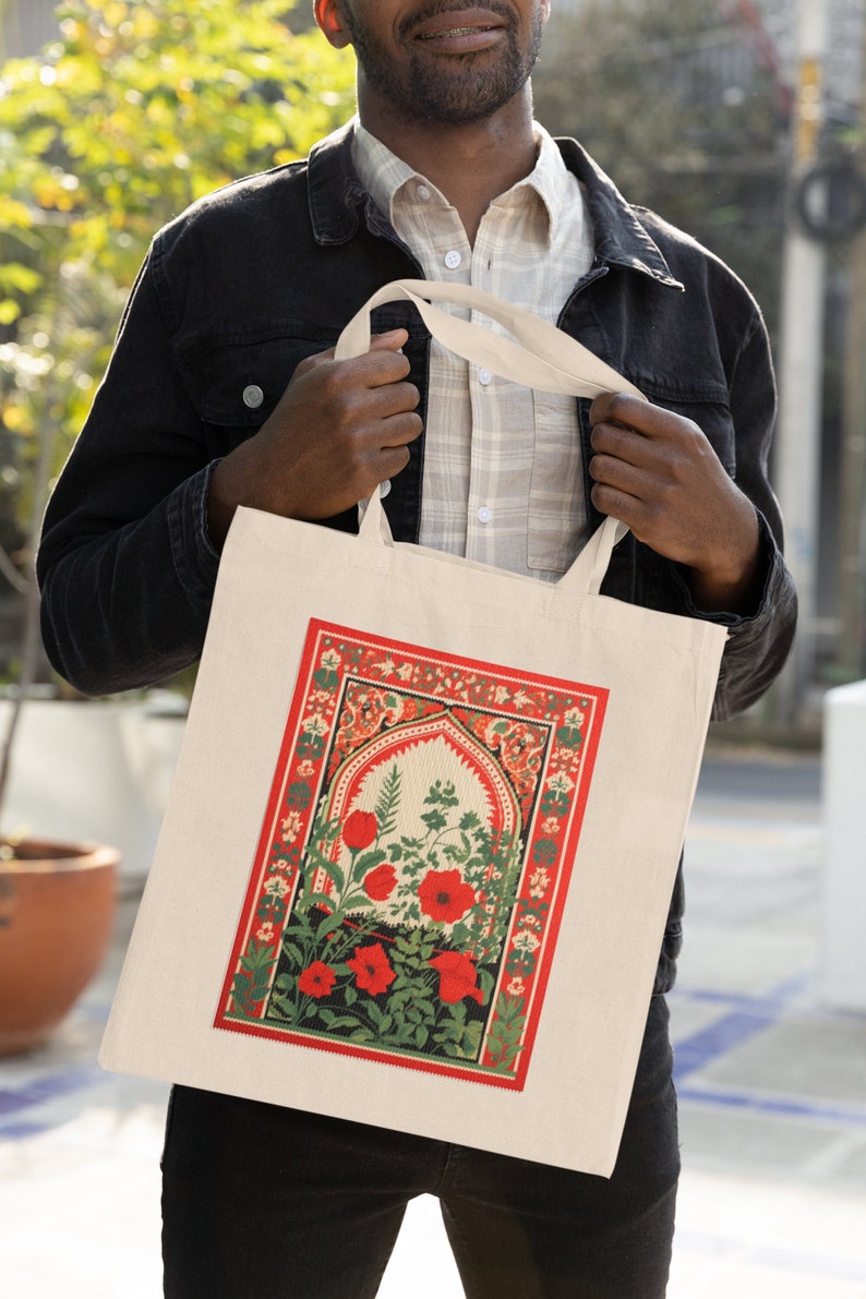 Abolition and the Liberation of Palestine Cotton Canvas Tote Bag Free Palestine image 1