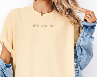 Bird Watching Shirt, Comfort Colors Birdwatching Tee, Funny Birder Gift, Nature Shirt, Cozy Outdoor Tee, Bird Lover Shirt, Cottagecore Tee