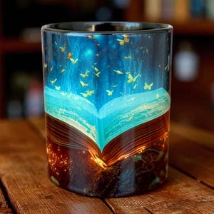 Tassen Bibliothekar, Buchbecher, Bücherwurm Becher, Bücherwurm Geschenke, Buch-Liebhaber-Geschenk, Bibliothek Bücherregal Becher, hochwertiger Porzellanbecher