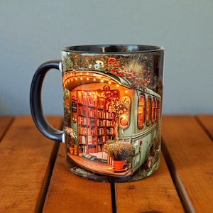 Tassen Bibliothekar, Buchbecher, Bücherwurm Becher, Bücherwurm Geschenke, Buch-Liebhaber-Geschenk, Bibliothek Bücherregal Becher, hochwertiger Porzellanbecher