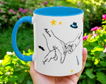 お父さんへのパーソナライズコーヒーマグ、父の日ギフト