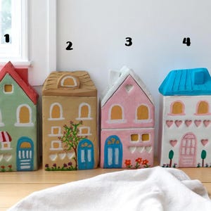 Miniature Ceramic Houses sold individually, Little House, Tiny House, Ceramic Houses, Miniature House, Fairy House, Clay Houses,Rustic House