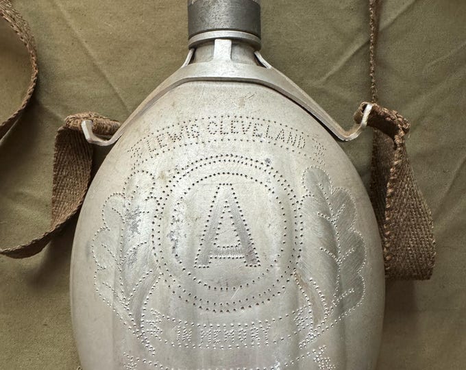 Featured listing image: World War 2 Italian Canteen Trench Art